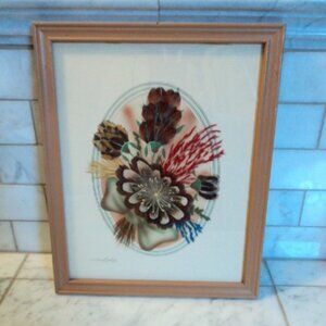 vintage prairie flower art picture